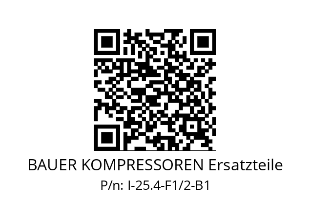   BAUER KOMPRESSOREN Ersatzteile I-25.4-F1/2-B1