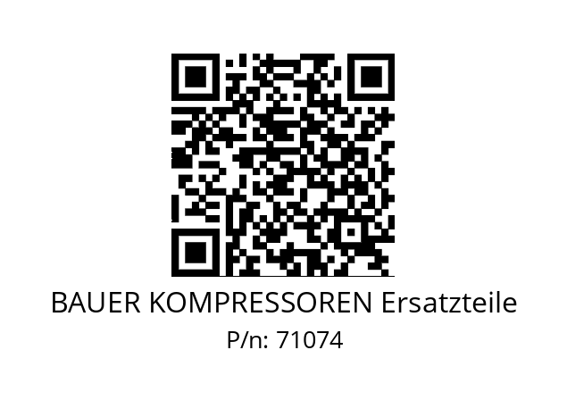   BAUER KOMPRESSOREN Ersatzteile 71074