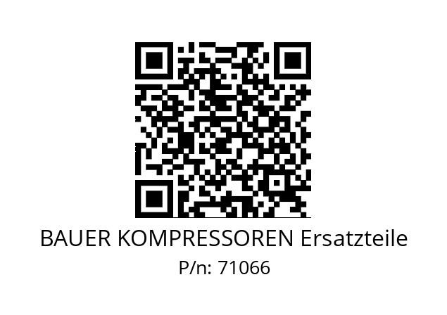   BAUER KOMPRESSOREN Ersatzteile 71066