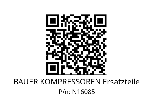   BAUER KOMPRESSOREN Ersatzteile N16085