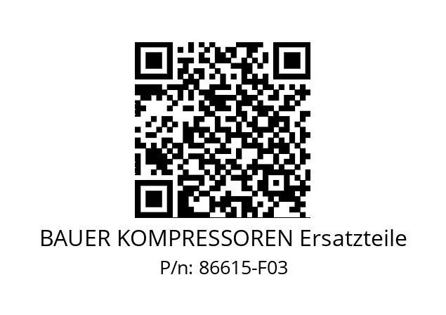   BAUER KOMPRESSOREN Ersatzteile 86615-F03