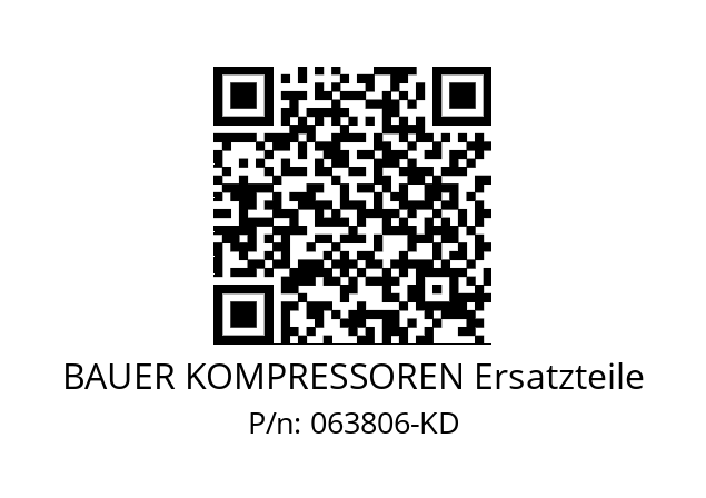   BAUER KOMPRESSOREN Ersatzteile 063806-KD