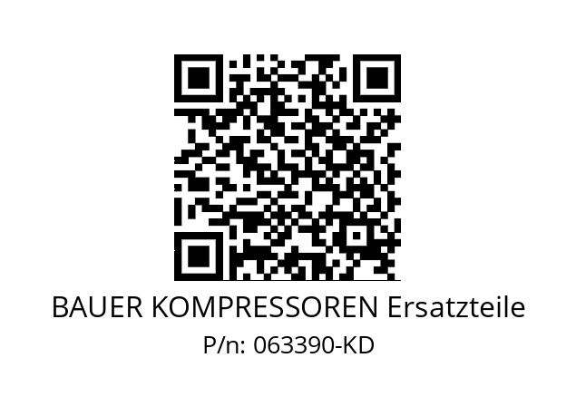   BAUER KOMPRESSOREN Ersatzteile 063390-KD