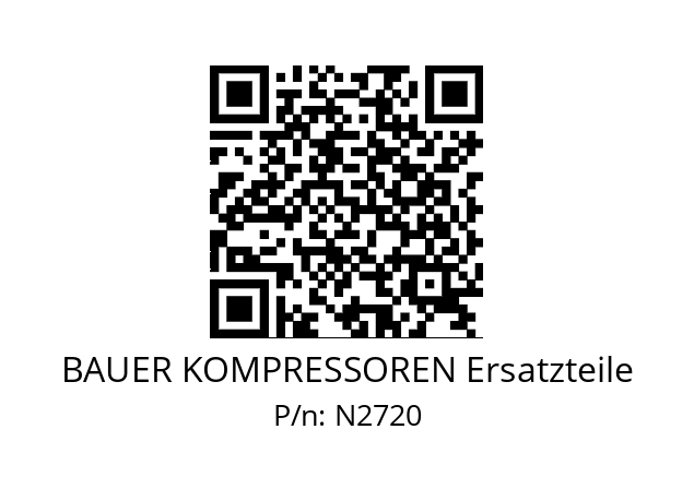   BAUER KOMPRESSOREN Ersatzteile N2720