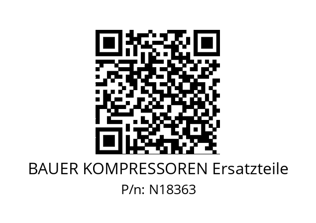   BAUER KOMPRESSOREN Ersatzteile N18363