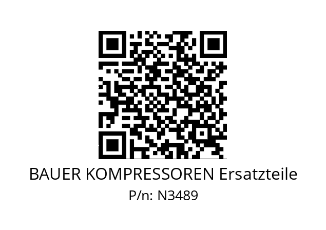   BAUER KOMPRESSOREN Ersatzteile N3489