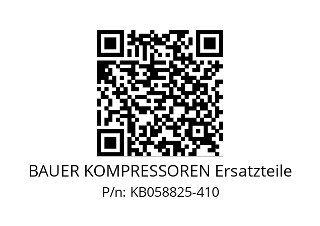   BAUER KOMPRESSOREN Ersatzteile KB058825-410