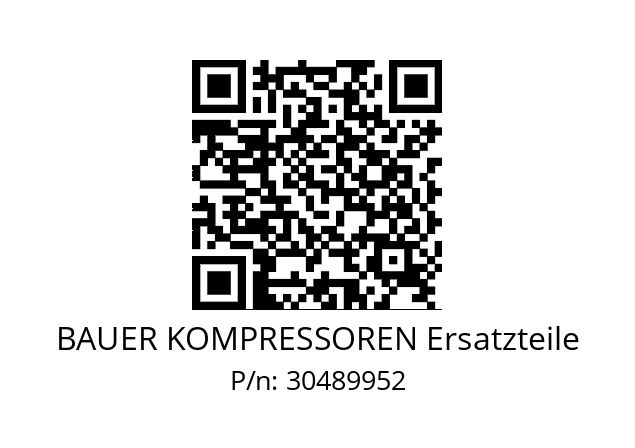   BAUER KOMPRESSOREN Ersatzteile 30489952