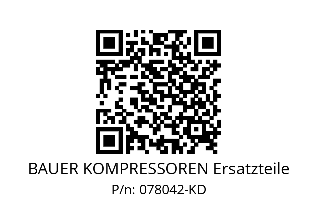   BAUER KOMPRESSOREN Ersatzteile 078042-KD