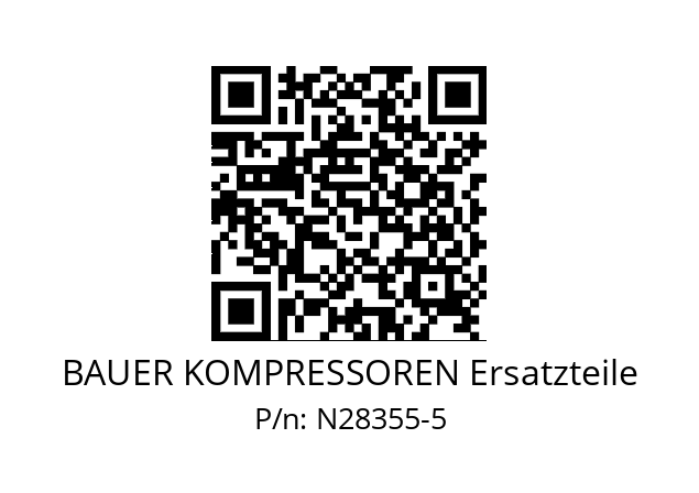   BAUER KOMPRESSOREN Ersatzteile N28355-5