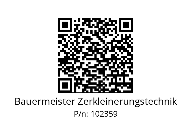   Bauermeister Zerkleinerungstechnik 102359