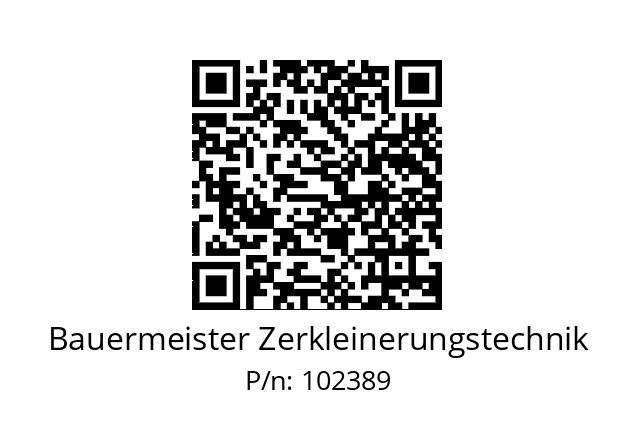   Bauermeister Zerkleinerungstechnik 102389