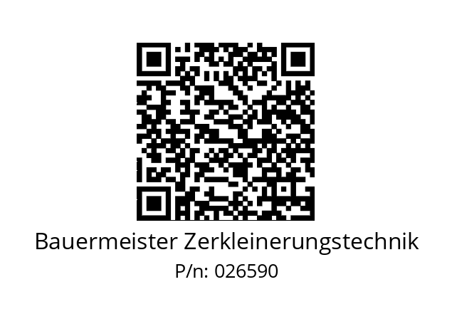   Bauermeister Zerkleinerungstechnik 026590