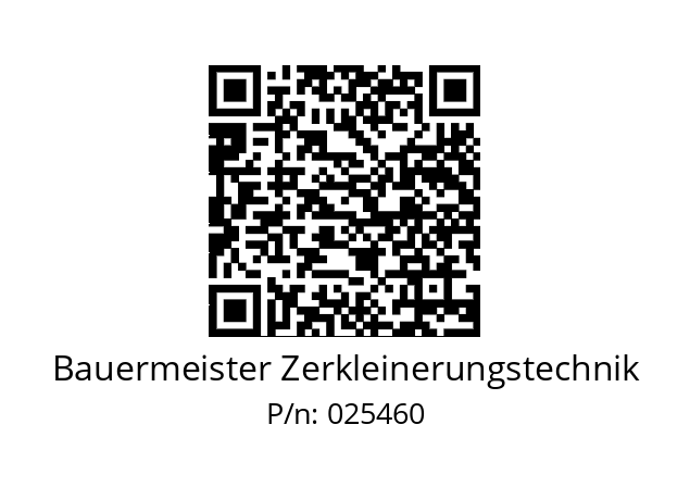   Bauermeister Zerkleinerungstechnik 025460