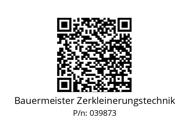   Bauermeister Zerkleinerungstechnik 039873