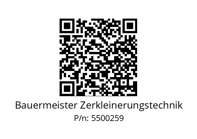   Bauermeister Zerkleinerungstechnik 5500259