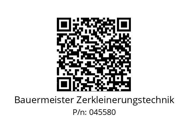   Bauermeister Zerkleinerungstechnik 045580