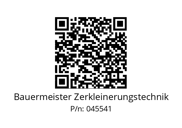   Bauermeister Zerkleinerungstechnik 045541