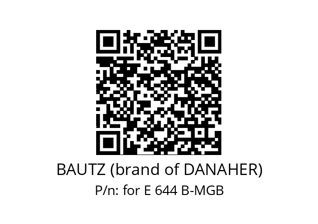   BAUTZ (brand of DANAHER) for E 644 B-MGB