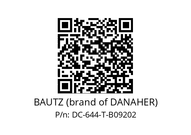   BAUTZ (brand of DANAHER) DC-644-T-B09202