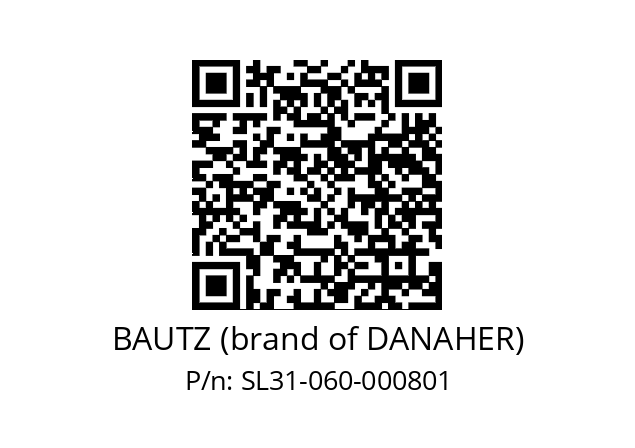   BAUTZ (brand of DANAHER) SL31-060-000801