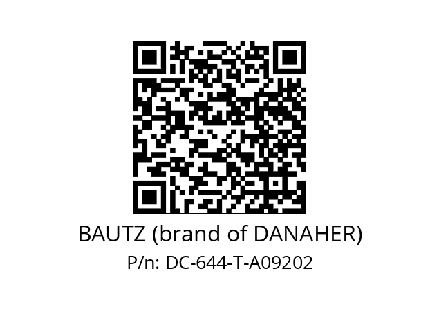   BAUTZ (brand of DANAHER) DC-644-T-A09202