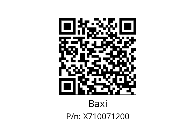   Baxi X710071200