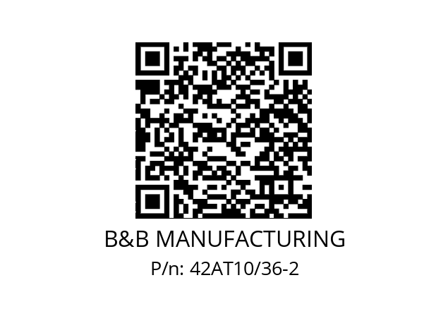  MR521033625 B&B MANUFACTURING 42AT10/36-2