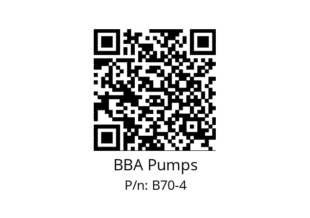   BBA Pumps B70-4