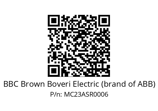   BBC Brown Boveri Electric (brand of ABB) MC23ASR0006