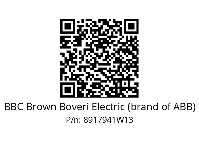   BBC Brown Boveri Electric (brand of ABB) 8917941W13