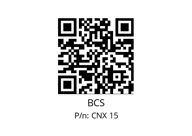   BCS CNX 15