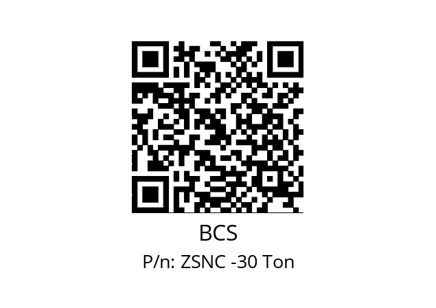   BCS ZSNC -30 Ton