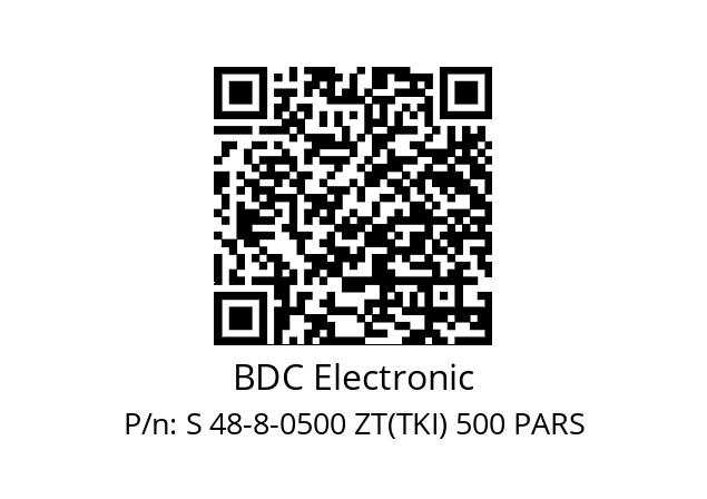   BDC Electronic S 48-8-0500 ZT(TKI) 500 PARS