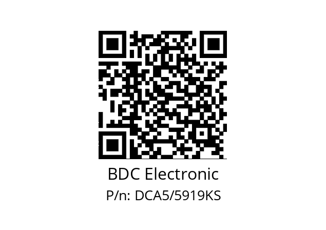   BDC Electronic DCA5/5919KS