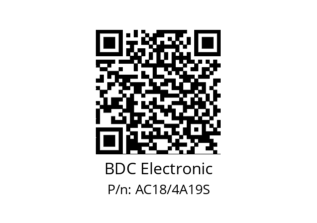   BDC Electronic AC18/4A19S