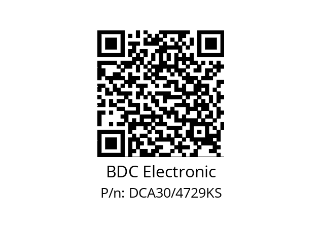   BDC Electronic DCA30/4729KS