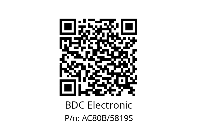   BDC Electronic AC80B/5819S