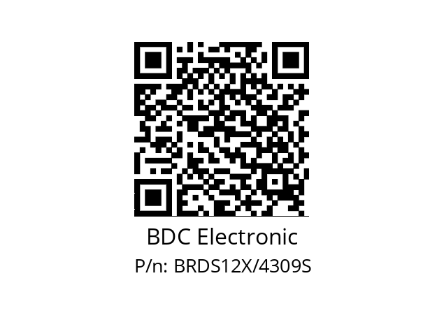   BDC Electronic BRDS12X/4309S