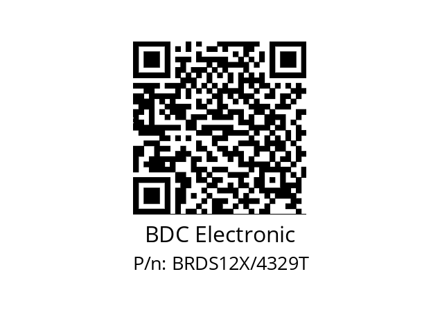   BDC Electronic BRDS12X/4329T