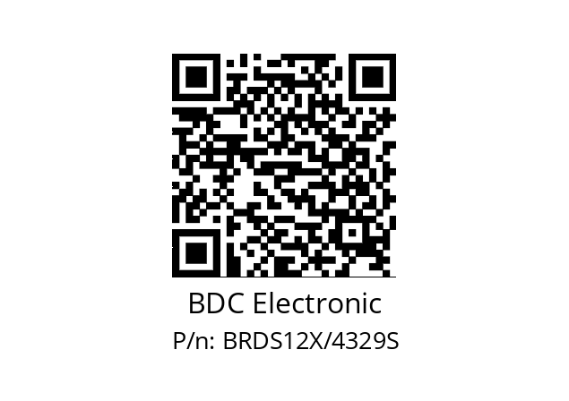   BDC Electronic BRDS12X/4329S