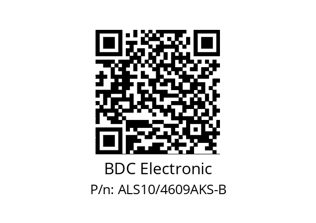   BDC Electronic ALS10/4609AKS-B