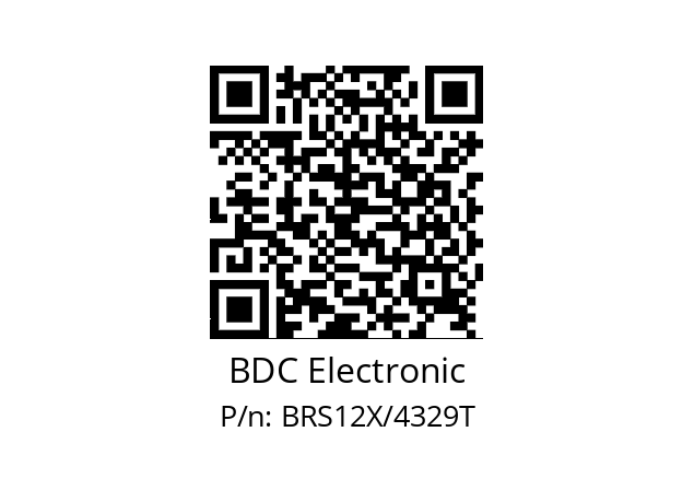   BDC Electronic BRS12X/4329T