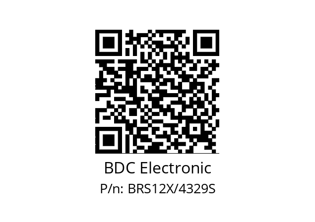   BDC Electronic BRS12X/4329S