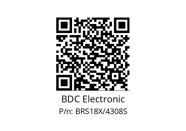   BDC Electronic BRS18X/4308S