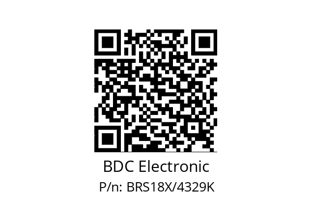   BDC Electronic BRS18X/4329K