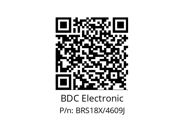   BDC Electronic BRS18X/4609J