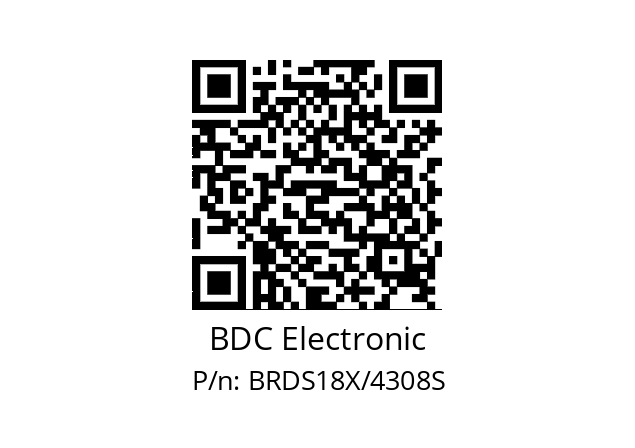   BDC Electronic BRDS18X/4308S