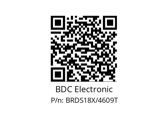   BDC Electronic BRDS18X/4609T