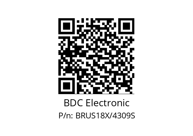   BDC Electronic BRUS18X/4309S